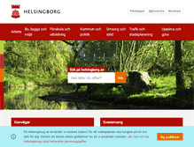 Tablet Screenshot of helsingborg.se
